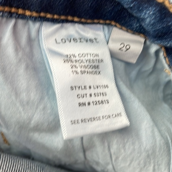 Lovervet Dark Wash High Rise Kick Flare Jeans. Size 29. NWT - Picture 7 of 7